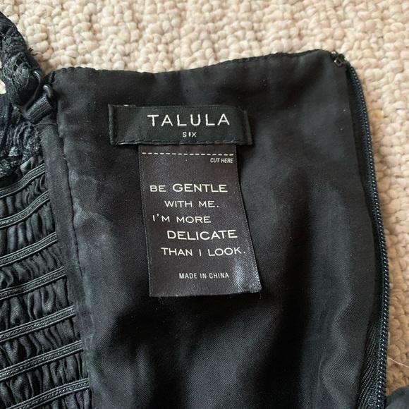 Talula Aritzia lacy black spaghetti straps summer dress - Picture 2 of 2